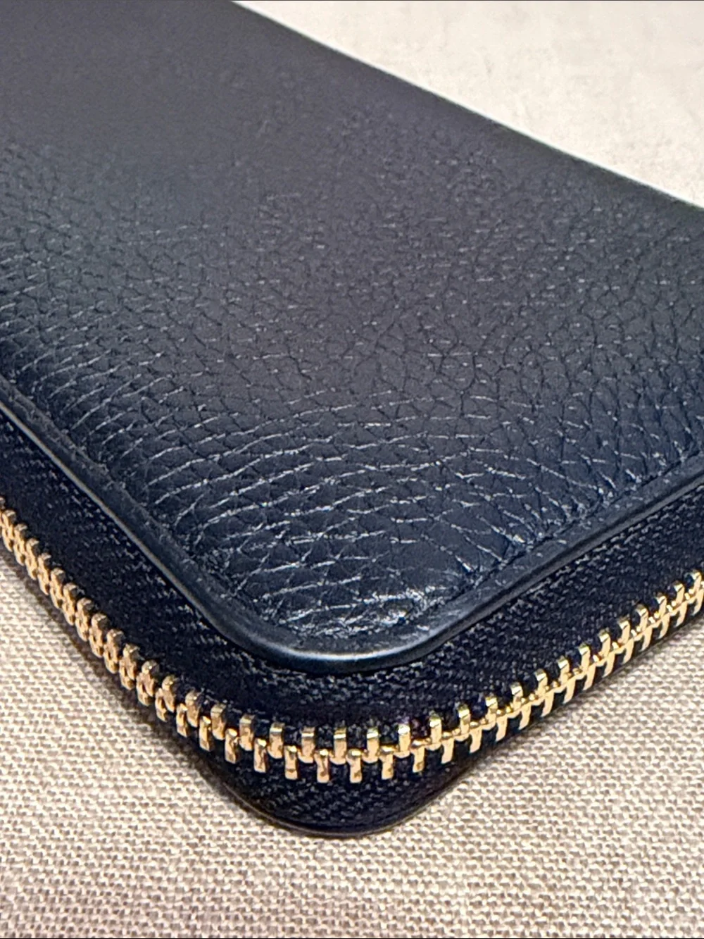 Michael Kors Black Pebbled Leather Zip-Around Wallet